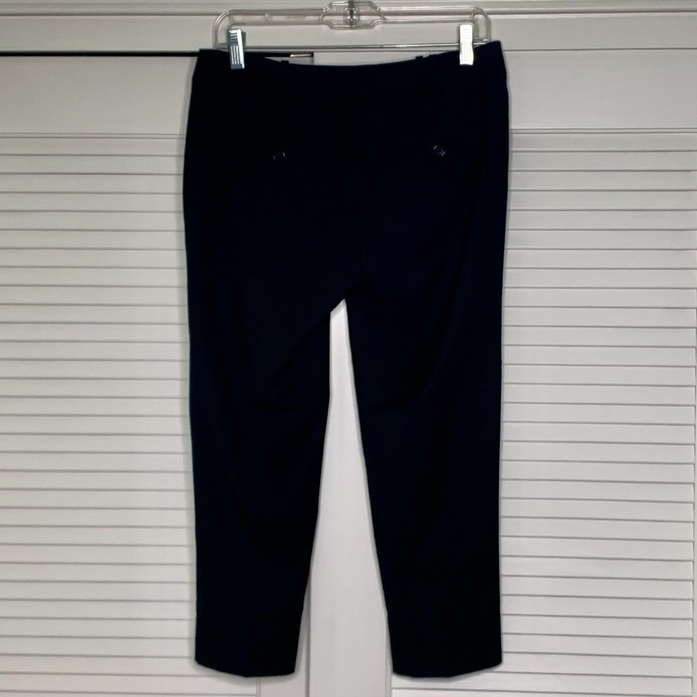 NWOT Ann Taylor Loft Black Dressy Capri Pants Sz 2 - Picture 3 of 6